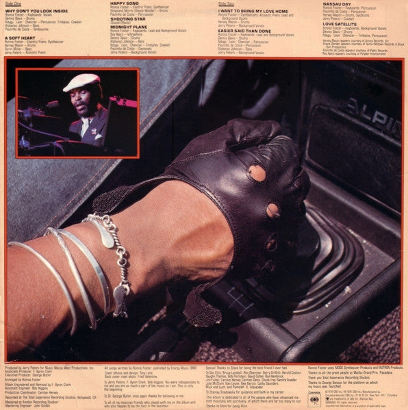 Ronnie Foster : Love Satellite (LP, Album, Ter)