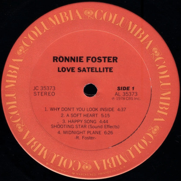 Ronnie Foster : Love Satellite (LP, Album, Ter)