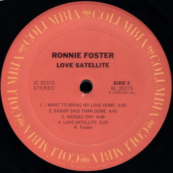 Ronnie Foster : Love Satellite (LP, Album, Ter)