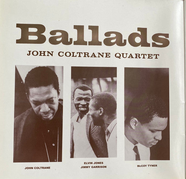 John Coltrane Quartet* : Ballads (LP, Album, RE, RM, Gat)