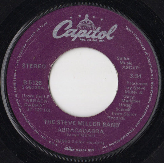 The Steve Miller Band* : Abracadabra / Baby Wanna Dance (7", Single, Win)