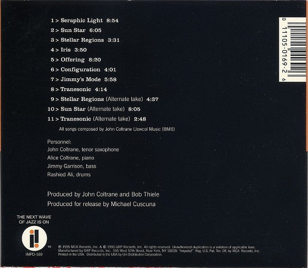 John Coltrane : Stellar Regions (CD, Album)