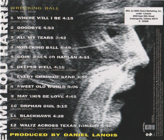 Emmylou Harris : Wrecking Ball (HDCD, Album, Club)