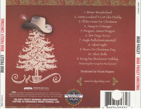 Brad Paisley : Brad Paisley Christmas (CD, Album, Son)