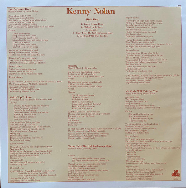 Kenny Nolan : Kenny Nolan (LP, Album, Ter)