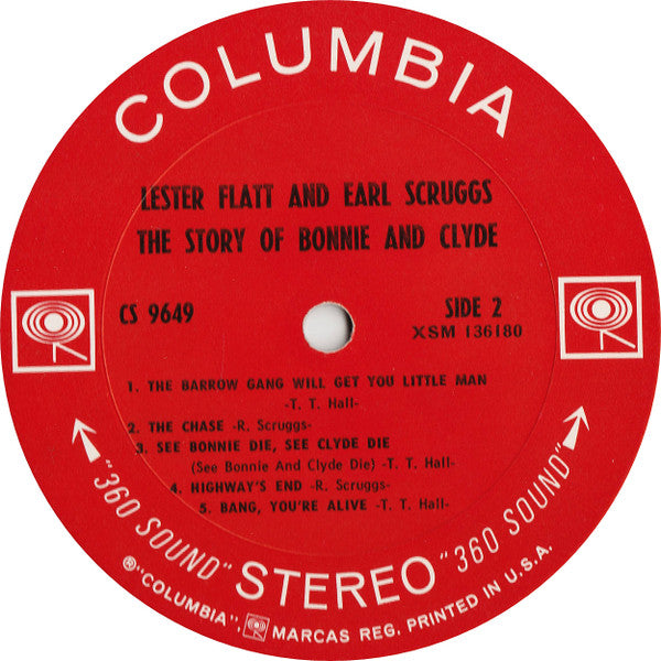 Lester Flatt And Earl Scruggs* With The Foggy Mountain Boys : The Story Of Bonnie And Clyde (LP, Album)