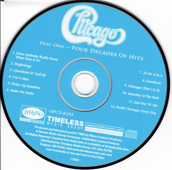 Chicago (2) : Four Decades Of Hits (Box, Comp + 3xCD)