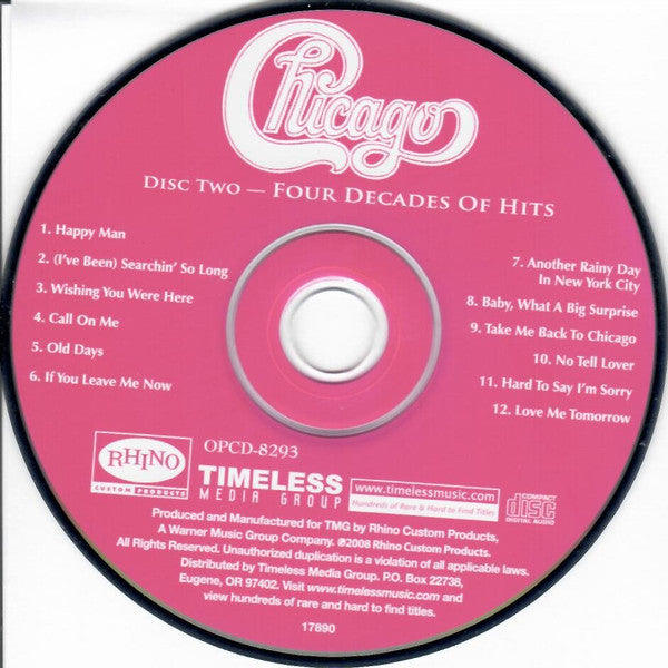 Chicago (2) : Four Decades Of Hits (Box, Comp + 3xCD)