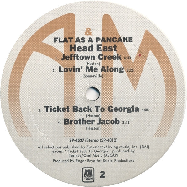 Head East : Flat As A Pancake (LP, Album, Ter)