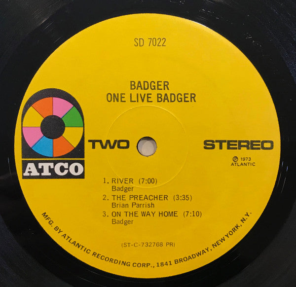 Badger (5) : One Live Badger (LP, Album, Pre)