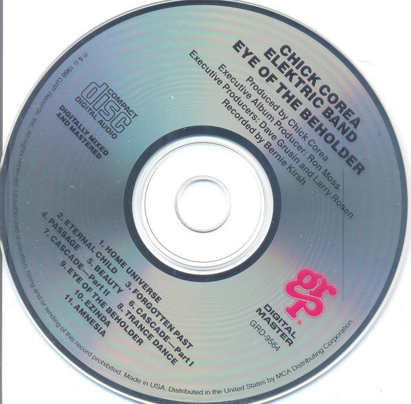 The Chick Corea Elektric Band : Eye Of The Beholder (CD, Album)