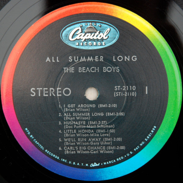 The Beach Boys : All Summer Long (LP, Album, Scr)