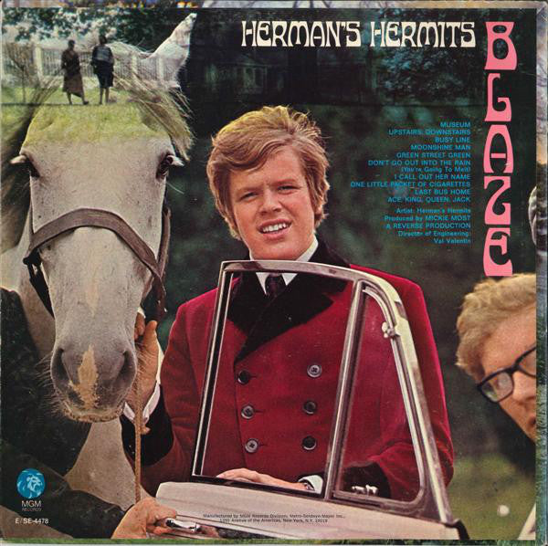 Herman's Hermits : Blaze (LP, Album, MGM)