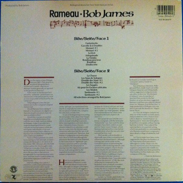 Bob James, Rameau* : Rameau (LP, Album)