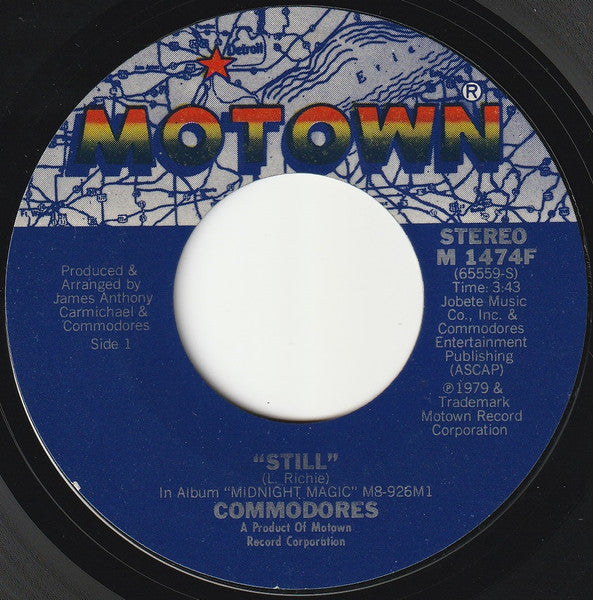 Commodores : Still / Such A Woman (7", Single, Styrene, San)