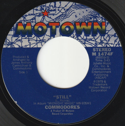 Commodores : Still / Such A Woman (7", Single, Styrene, San)