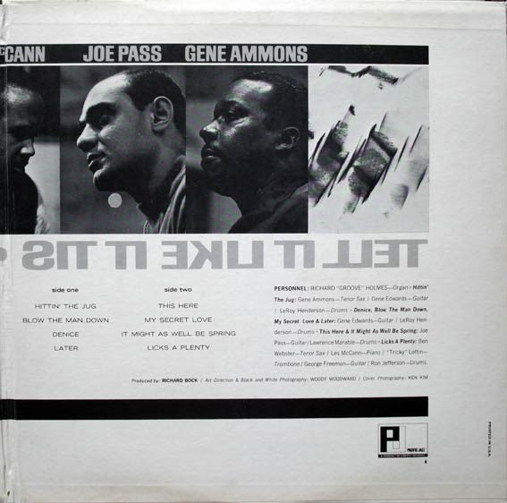 Richard "Groove" Holmes : Tell It Like It Tis (LP, Album, Gat)