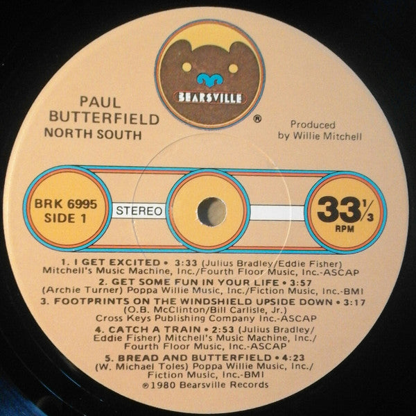 Paul Butterfield : North South (LP, Album, Los)