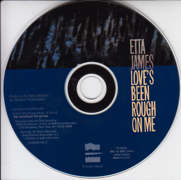 Etta James : Love's Been Rough On Me (CD, Album, Club)