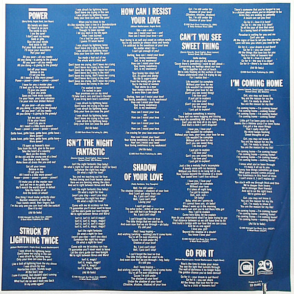 The Temptations : Power (LP, Album, Wad)