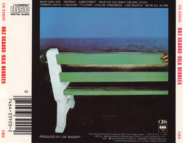 Boz Scaggs : Silk Degrees (CD, Album, RE)