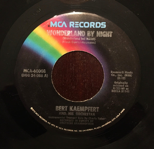 Bert Kaempfert And His Orchestra* : Wonderland By Night / Strangers In The Night (7", Single)