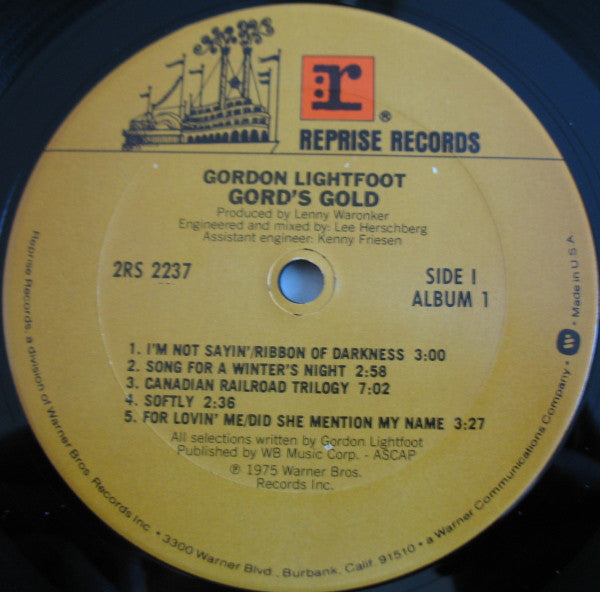 Gordon Lightfoot : Gord's Gold (2xLP, Comp, Los)