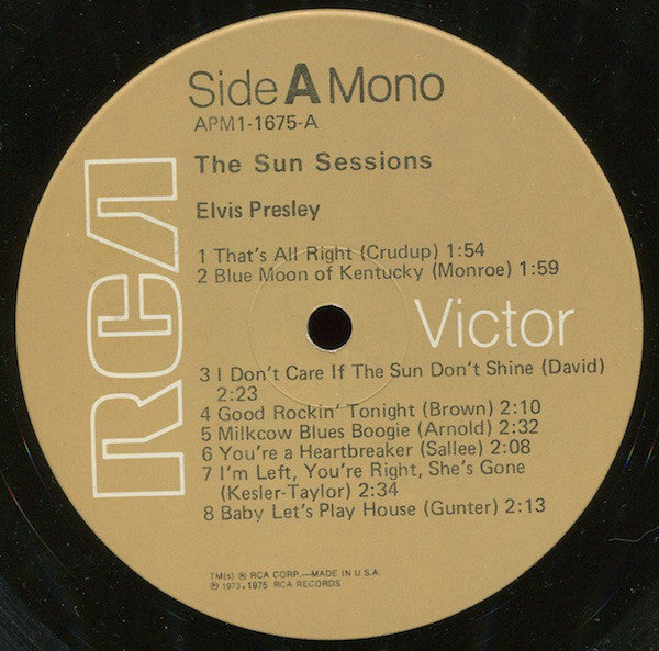 Elvis Presley : The Sun Sessions (LP, Comp, Mono)