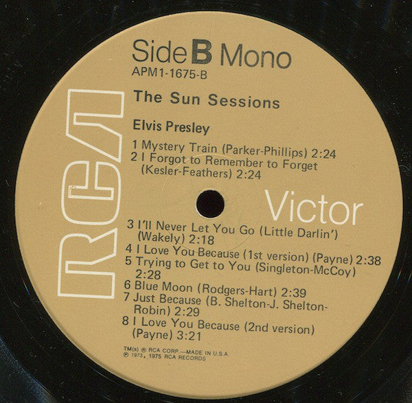 Elvis Presley : The Sun Sessions (LP, Comp, Mono)