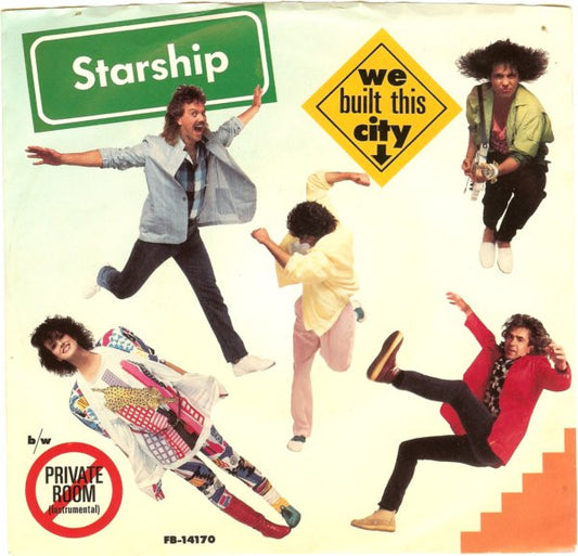 Starship (2) : We Built This City (7", Single, Styrene, Ind)