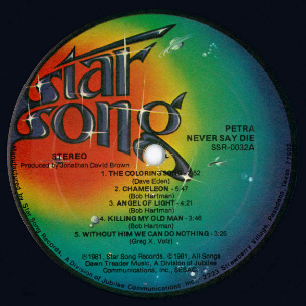 Petra (9) : Never Say Die (LP, Album)