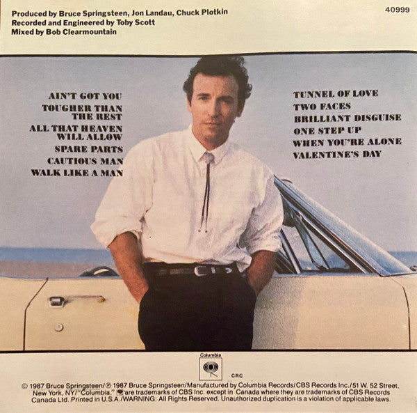 Bruce Springsteen : Tunnel Of Love (CD, Album, Club)
