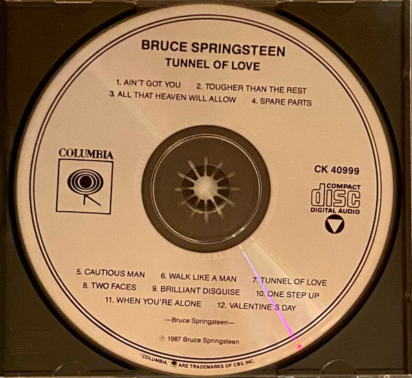 Bruce Springsteen : Tunnel Of Love (CD, Album, Club)