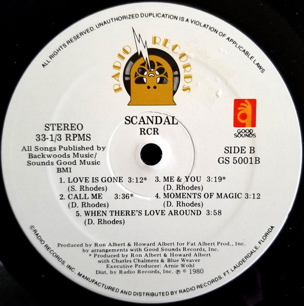 RCR* : Scandal (LP, Album, PRC)