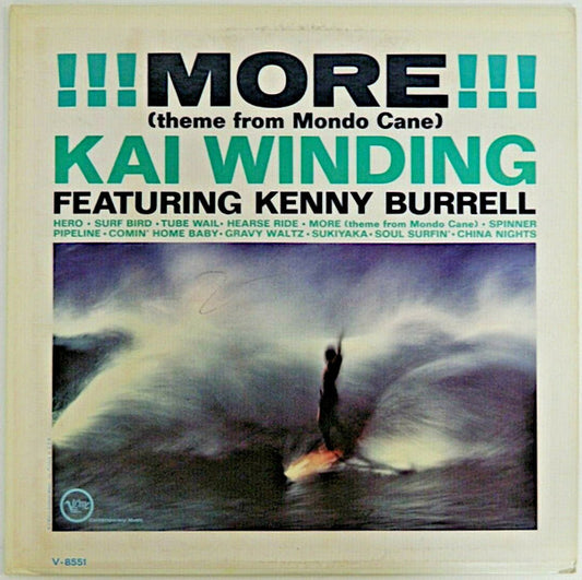 Kai Winding Featuring Kenny Burrell : !!! More !!! (Theme From Mondo Cane) (LP, Album, Mono, Club)