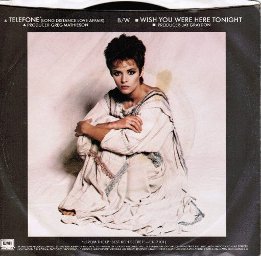 Sheena Easton : Telefone (Long Distance Love Affair) (7", Single, Jac)