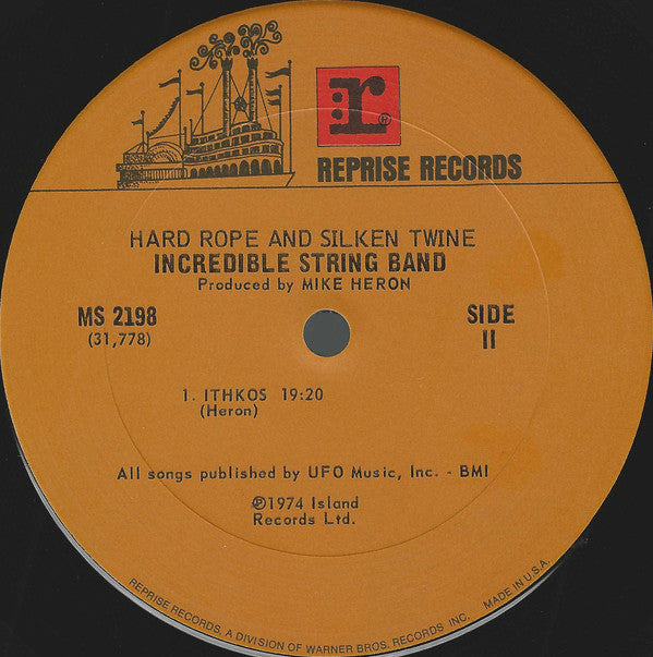 The Incredible String Band : Hard Rope & Silken Twine (LP, Album, San)