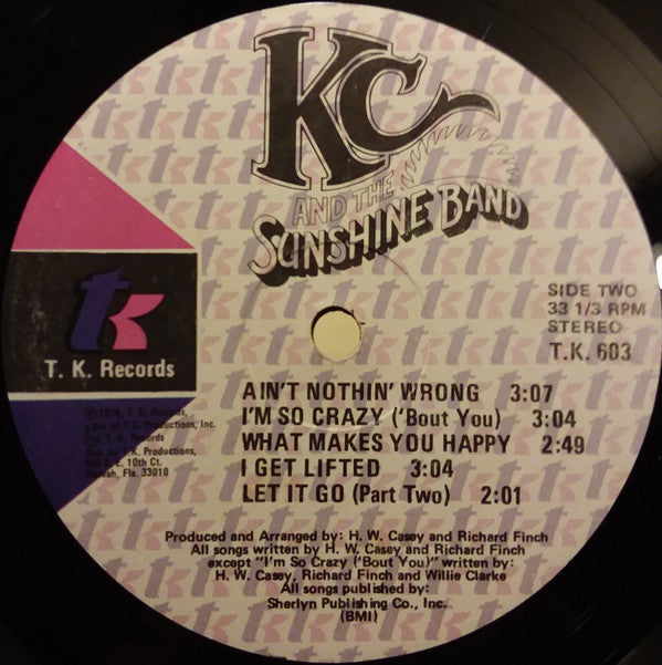 KC & The Sunshine Band : KC And The Sunshine Band (LP, Album)