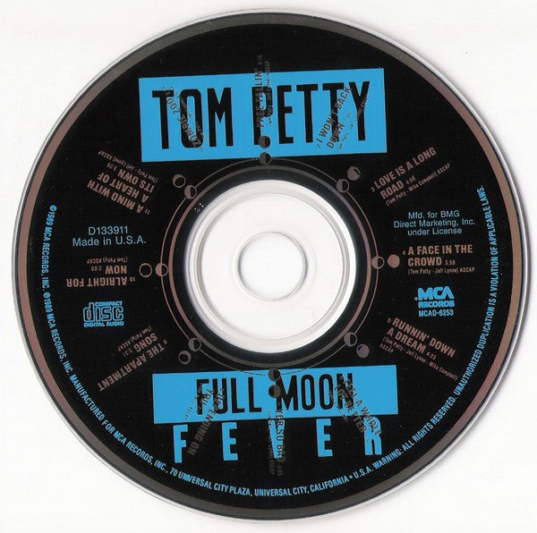 Tom Petty : Full Moon Fever (CD, Album, Club, BMG)