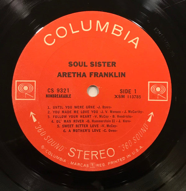 Aretha Franklin : Soul Sister (LP, Album, Ter)