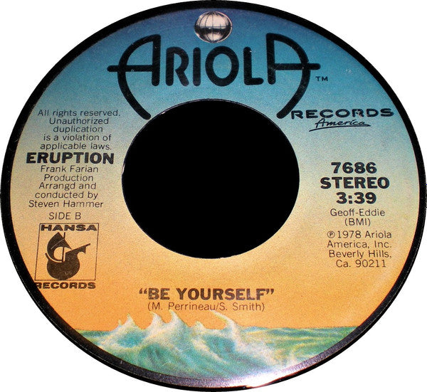 Eruption (4) : I Can't Stand The Rain (7", Single, San)