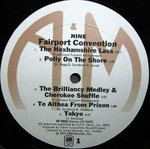 Fairport Convention : Nine (LP, Album, Pit)