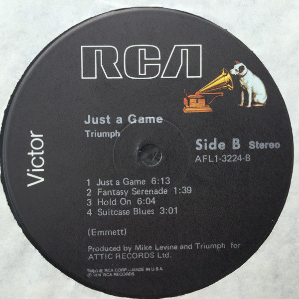 Triumph : Just A Game (Vinyl, G+) – Square Cat Vinyl