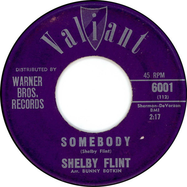 Shelby Flint : Angel On My Shoulder / Somebody (7")