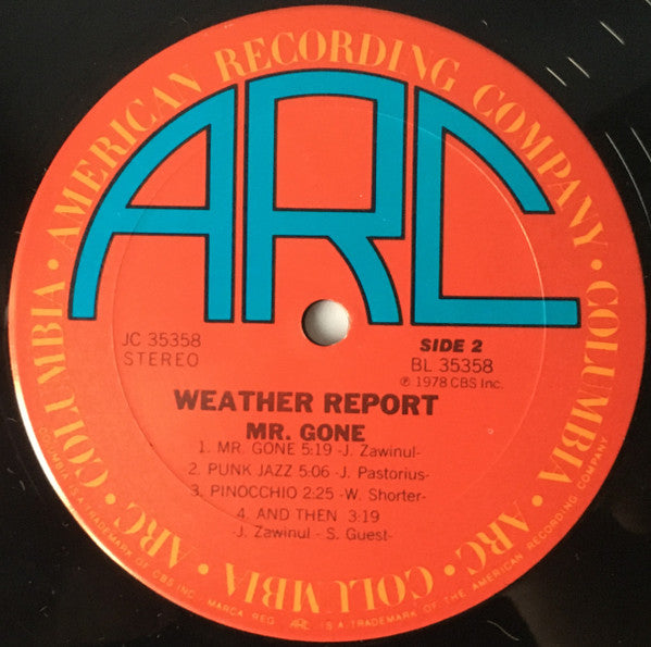 Weather Report : Mr. Gone (LP, Album, Pit)