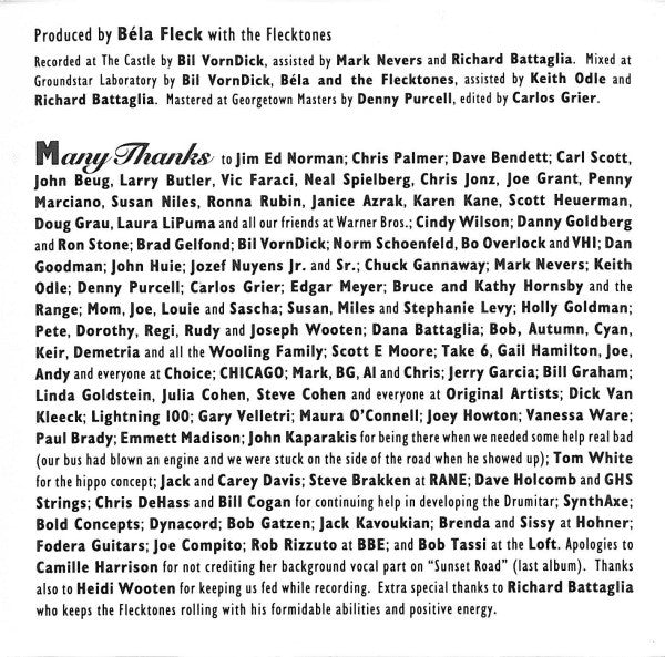 Béla Fleck & The Flecktones : Flight Of The Cosmic Hippo (CD, Album)