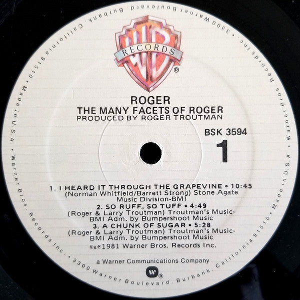 Roger* : The Many Facets Of Roger (LP, Album, All)