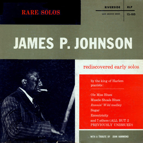 James P. Johnson* : Rare Solos (LP, Album, Mono, Whi)