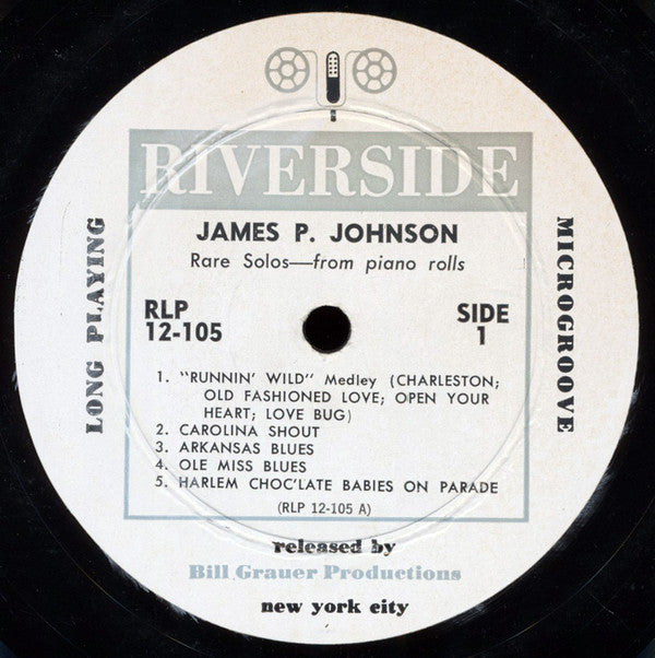 James P. Johnson* : Rare Solos (LP, Album, Mono, Whi)