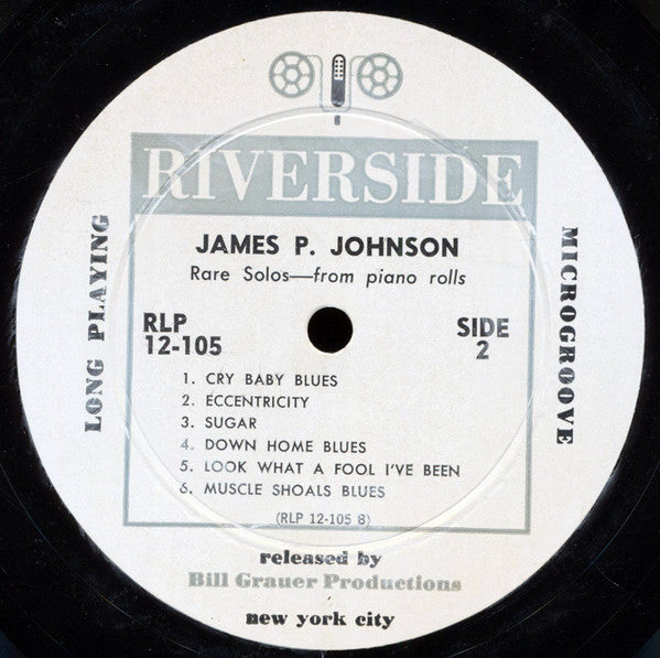 James P. Johnson* : Rare Solos (LP, Album, Mono, Whi)